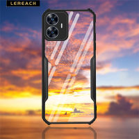 Lereach ตลับอะคริลิกใส สำหรับ Realme C53 C55 C35 C33 C21 C20 C15 C12 C11 Narzo 20 30 Pro N53 เคส TPU เคสโทรศัพท์ฝาหลังกันกระแทก