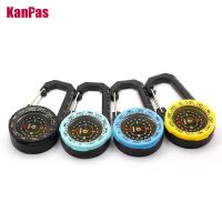 NEW design Waterproof Carabiner outdoor compass with luminous and 1-2-3systemTourist compass blue compass