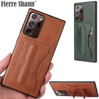 Fierre Shann เคสหนังสำหรับ IPhone 12 13 14 Pro ห้องดีลักซ์ระดับสูงมีขาตั้งแบบธุรกิจมีฝาหลังสำหรับ IPhone 12 13 Mini 14 Pro