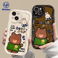 เคส UPaitou สำหรับ Redmi 12 12C A1 10C 10 10A 9 9A 9C 9T Note 12 12S 11S 10S 11 10 9S 9 Pro Xiaomi Poco X3 X3NFC X3Pro 12 11น่ารักหมีและกระต่ายฝาครอบป้องกันเนื้อนิ่ม TPU เคสโทรศัพท์ปิดขอบโค้งหยัก3D