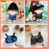 BRAIN เปลี่ยน ของขวัญวันเกิด DIY เสื้อผ้า เสื้อผ้าตุ๊กตา20ซม. ชุดสูทหลวม กางเกงแขวน