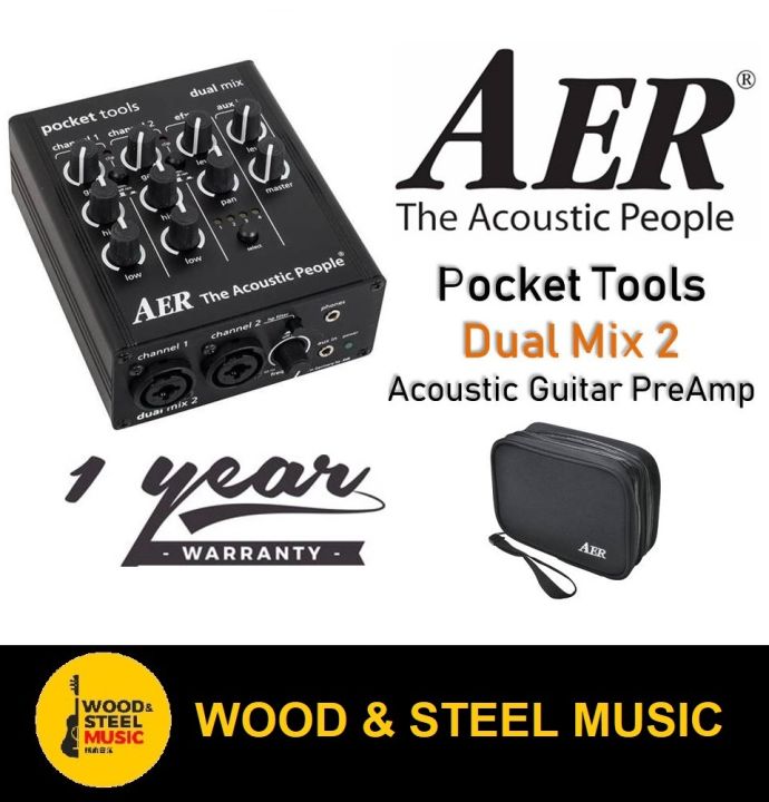 AER Pocket Tools Dual Mix 2 Acoustic Guitar PreAmp With Pouch | Lazada