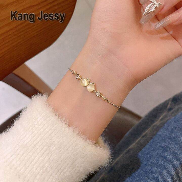 kang-jessy-ins-สร้อยข้อมือโบว์หรูหราเบาๆสำหรับผู้หญิงสายรัดข้อมือออกแบบสไตล์เย็นชาสไตล์น้ำหอมขนาดเล็กเครื่องประดับย้อนยุคแฟชั่น