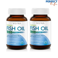 (แพ็คคู่) Vistra Salmon Fish Oil (75 Tablets) 109.43 กรัม {PPFT}