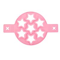 [Free ship] Silicone 7-hole egg omelet round pink star love pancake mold kitchen handmade baking tool