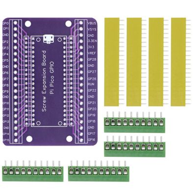 1Set Picow Terminal GPIO Interface Module Onboard Male and Female Pins for Raspberry Pi Pico Expansion Board (Not Welded)