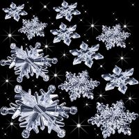 【CC】❣☂  10Pcs Plastic Ornament Transparent for New Year Decoration