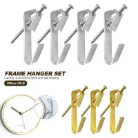 50PCS Heavy Duty Wall Hanger Nail free Nails Picture Hanging Frame Hooks Photo wall nail Hardware Kits