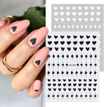 Holographic Heart Nail Art Stickers Decals Valentine Nail Decor Laser Heart  Stickers For Nails Love Sticker Nail Art Decal, Quick & Secure Online  Checkout