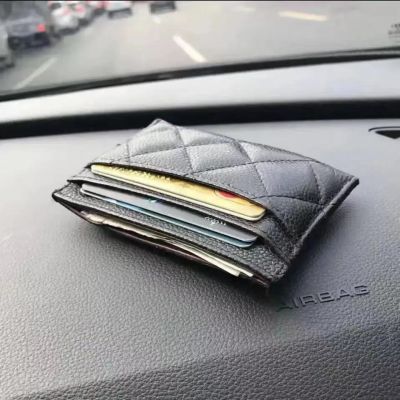 【CC】✑  Luxury Top Leather With ID Credit Card Wallet Coin Purse Cowhide Holder