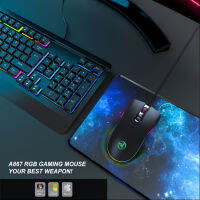 วิศวกรรมแป้นพิมพ์ A867เมาส์คีย์บอร์ดเกมสาย RGB ผสม Backlit 104สีฟ้าสวิทช์สำหรับเกมแล็ปท็อปพีซี