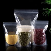 100Pcs Food Pouches Snack Self-sealing Transparent Moisture-proof Fresh-keeping Storage