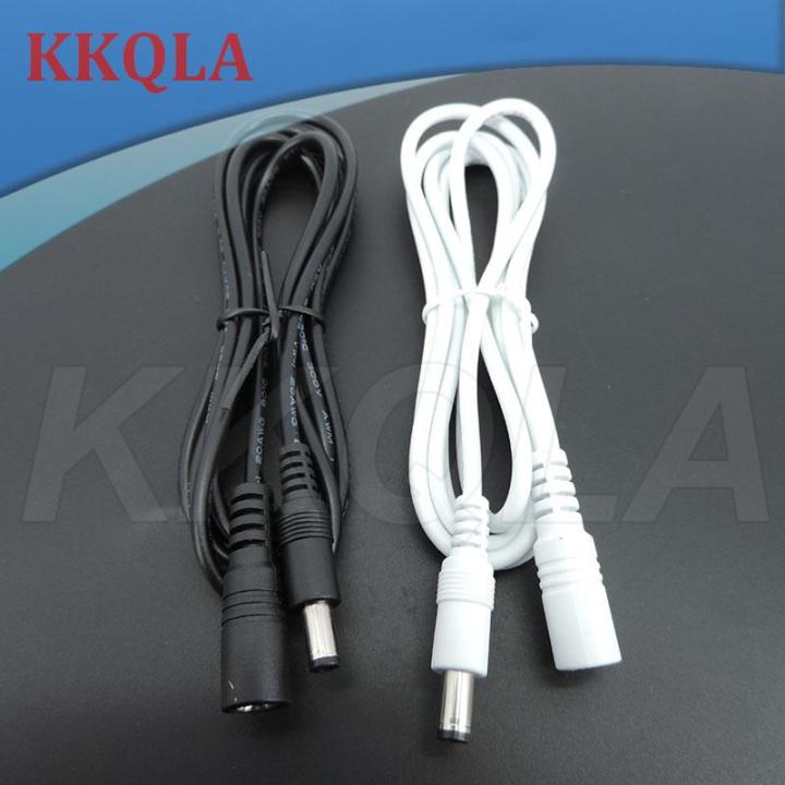 qkkqla-10x-1-1-5-5m-white-black-dc-power-supply-male-to-female-connector-cable-extension-cord-adapter-plug-20-22awg-5-5x2-1mm-for-strip