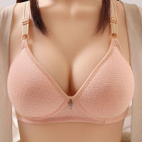 ผู้หญิงไร้สาย Push Up Bra หญิงลายสก๊อต Brassiere เซ็กซี่3/4ถ้วยบางไม่มีรอยต่อ Bralette เสื้อกั๊ก Plus Size