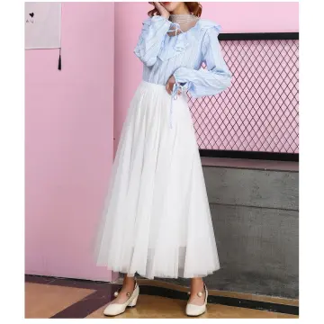 tulle maxi skirt 8x10