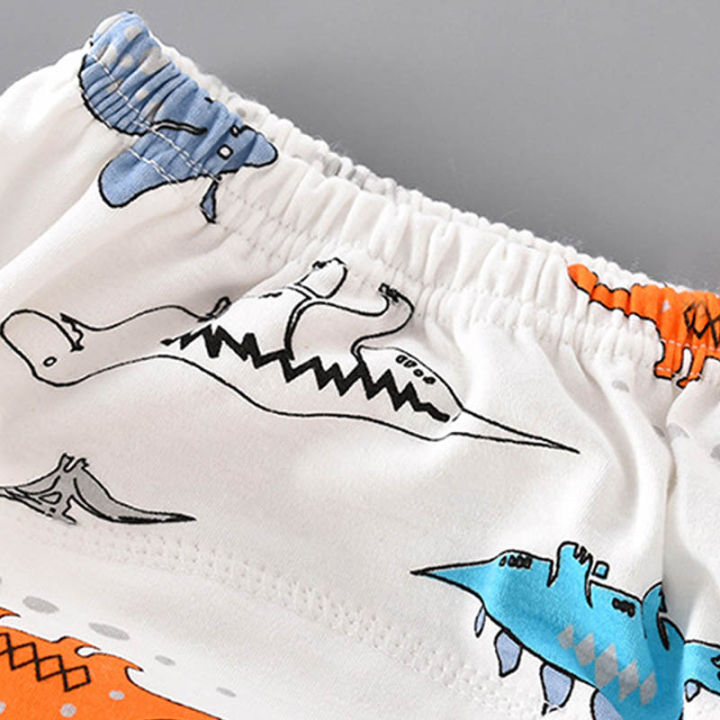 mododo-กางเกงฝึกผ้าอ้อมผ้าฝ้ายระบายอากาศเด็กลายการ์ตูนกางเกงกันน้ำอุปกรณ์ทารก