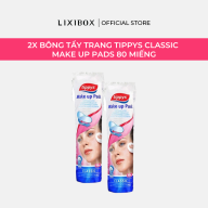 Combo 2 Bông Tẩy Trang Tippy s Classic Make Up Pads 80 Miếng thumbnail