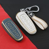 liangzil86 For Ford Edge Explorer Escape Focus Taurus Flex for Lincoln MKS MKT MKX MKZ Navigator 5 Button Key Cover TPU Car Key Case