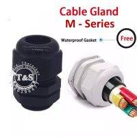 เคเบิลแกลนด์ Nylon Cable Gland IP68 ขนาด M12-32 (มิล) สีดำ ผลิตจากเม็ดพลาสติกคุณภาพ (ราคาต่อ ตัว)