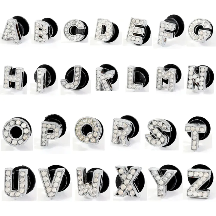 Letters design AT Jibbitz Crocs Pins for shoes bags Lazada PH