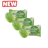 สูตรใหม่ Green Lady Mint Soap สบู่ทำความสะอาดจุดซ่อนเร้นสูตรเย็น ( 3 ก้อน )