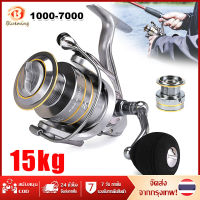 DAIWA Original  KSA Metal Fishing Vessel Seapole Fishing Line Clearance free Fishing Wheel 14+1BB 15kg Max Drag Spinning Rotary Fishing Line Wheel Front Unloading Winding Wheel