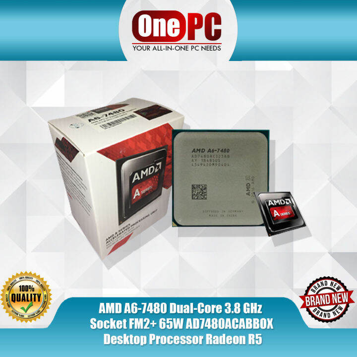 AMD A6-7480 Dual-Core 3.8 GHz Socket FM2+ 65W AD7480ACABBOX Desktop ...