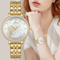 NAVIFORCE Women Watch Top nd Luxury Simple Gold Ladies Watches Fashion Stainless Steel Waterproof Wristwatch Relogio Feminino