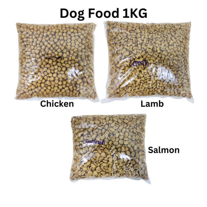 Dog Food 狗糧 Chicken Salmon Lamb Flavour 狗粮 Makanan Anjing 1KG Lazada