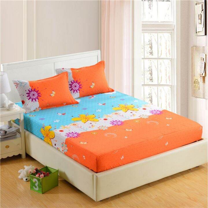 cw-1pc-100-polyester-fitted-sheet-mattress-cover-printing-four-corners-with-elastic-band-bed-160cmx200cm