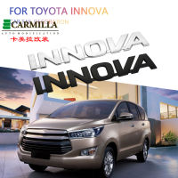 สัญลักษณ์ฝากระโปรงท้ายรถยนต์ยี่ห้อ INNOVA ขนาด18*3ซม. ชุดเครื่องแต่งกายรูปพิซซ่าโลโก้ Innova ดีคอลตกแต่งตราสติกเกอร์