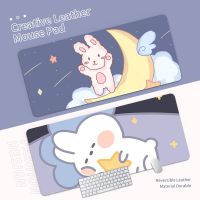 DIY การ์ตูนแบบพกพาขนาดใหญ่ Mouse Pad เครื่องเกมหนังสองด้าน แผ่นรองเม้าส์คอมพิวเตอร์ PU กันน้ำแผ่นรองเม้าส์คีย์บอร์ด