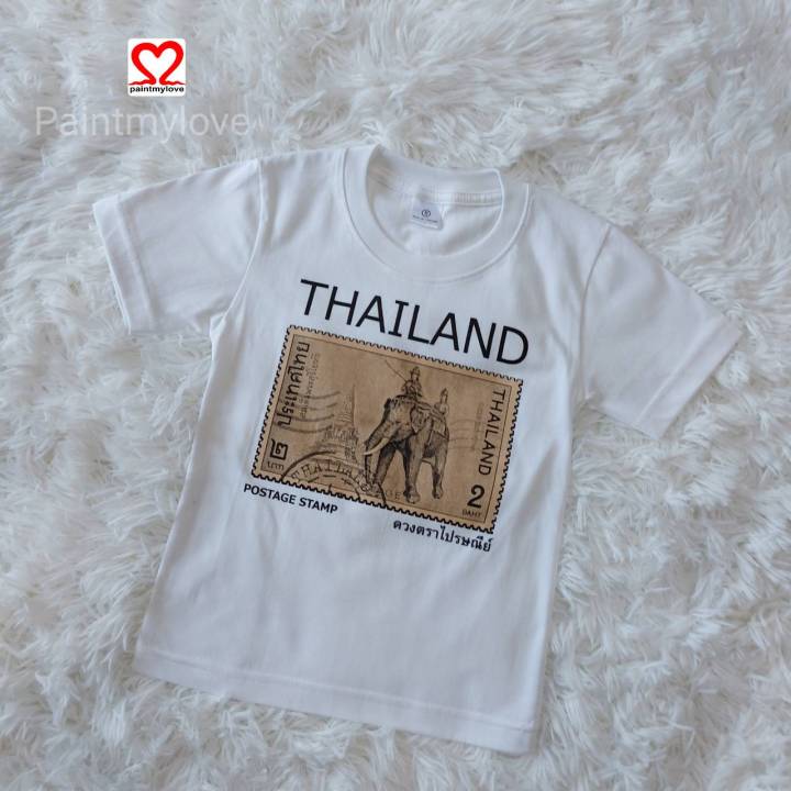 เสื้อยืดเด็ก-เสื้อยืดคอกลม-เสื้อคอตตอน-เสื้อสกรีนลายไทย