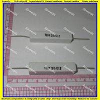 ▬◄ 10Pcs RX27 Horizontal cement resistor 10W 36 ohm 36 R 36 RJ 10W36RJ 10W36ohm Ceramic Resistance precision 5 Power resistance