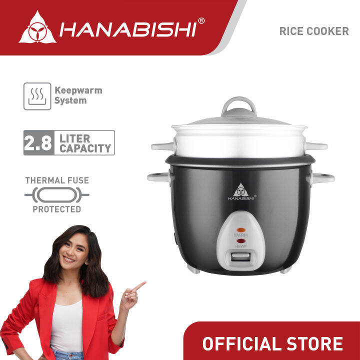 Hanabishi Rice Cooker HHRC BLK Series 4 sizes Lazada PH