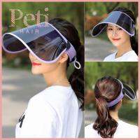 PETIHAIR Men Women Solar Protection พับแบบพกพา Sun Hat Face Cover Shield Anti-UV Visor Sunshade Cap