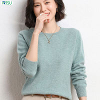 RTSU เสื้อกันหนาวใส่สบายไม่เป็นทางการผู้หญิง,เสื้อกันหนาวเสื้อกันหนาวระบายอากาศมีขนาดพิเศษสำหรับฤดูใบไม้ผลิฤดูหนาวฤดูใบไม้ร่วง