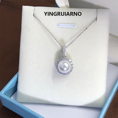 YINGRUIARNO Natural Pearl Necklace S925 Pearl Necklace Universal Buckle Necklace Pendant