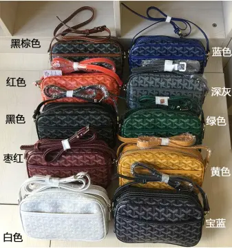 GAOY Packs goyard Bag Women's Bag Dog Teeth Bag Small Square Bag Camera Bag  Messenger Bag Men's Bag Casual All-Match Korean Fashion