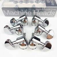 WK-Wilkinson  Tuning Keys Pegs 19:1 Guitar Machine Heads Tuners For Les Paul LP SG Electric or Acoustic Guitar WJ303 Chrome Silver