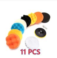 【CW】 11Pcs 3 Inch Buffing Car Polishing Buffer Disc Waxing Sponge Accessories