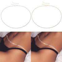 Jewelry Chain Belly Waist Women Halter Bling Bikini Beach Summer Sexy Rhinestone 1Pc