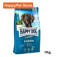 อาหารสุนัข Happy Dog Sensible Karibik Grain-Free อาหารสุนัขโต เนื้อปลาทะเลน้ำลึกและมันฝรั่ง 1กก. (1ถุง) Happy Dog Sensible Karibik Grain-Free with Sea Fish for Gourmet Dogs with Food Sensitivities 1Kg. (1bag)