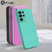 YYDS Liquid Soft Thin Silicone Back Cover For Samsung Galaxy S22 S21 S20 Ultra Plus FE A72 A71 A52 A51 A32 A31 4G 5G Phone Case