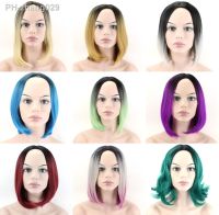 JOY amp;BEAUTY 14 Colors Short Natural Wave Wig Synthetic Hair Manual braid Wigs High Temperature Fiber For Cosplay Wig 12 inch