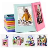 【ELE Photo frame】4ชิ้น Multicolor DIY ประดับห้องห้องนั่งเล่นตกแต่งกรอบรูปแม่เหล็กกรอบรูป