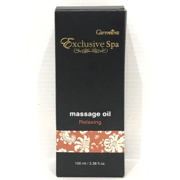 น้ำมันนวดผิวกายสปา-กิฟฟารีน-กลิ่นรีแล็กซิ่ง-หอมผ่อนคลาย-สบายตัว-giffarine-exclusive-spa-massage-oil-relaxing-รหัสสินค้า18107