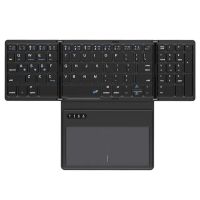 Foldable Bluetooth Wireless Keyboard With Touchpad Ultra Slim Pocket Folding Keyboard For Windows/Android/ IOS/OS/HMS Tablet PC