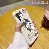 Jjlingji เคสสำหรับ Vivo V23E 5G เคส Y75ลายการ์ตูนคุโรมเคสมือถือนิ่มบางลายขอบสี่เหลี่ยมด้านข้างเคสนิ่มซิลิโคนเคสป้องกันการกระแทก