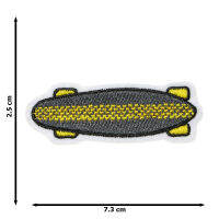 JPatch - สเก็ตบอร์ด กระดานสเก็ต
 โรลเลอร์เบลด กีฬา สีเทา ตัวรีดติดเสื้อ อาร์มรีด อาร์มปัก มีกาวในตัว การ์ตูนสุดน่ารัก งาน DIY Embroidered Iron/Sew on Patches